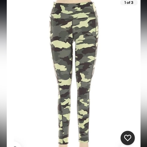 Lululemon Women’s Green Camouflage Leggings Size 6 - Picture 1 of 3